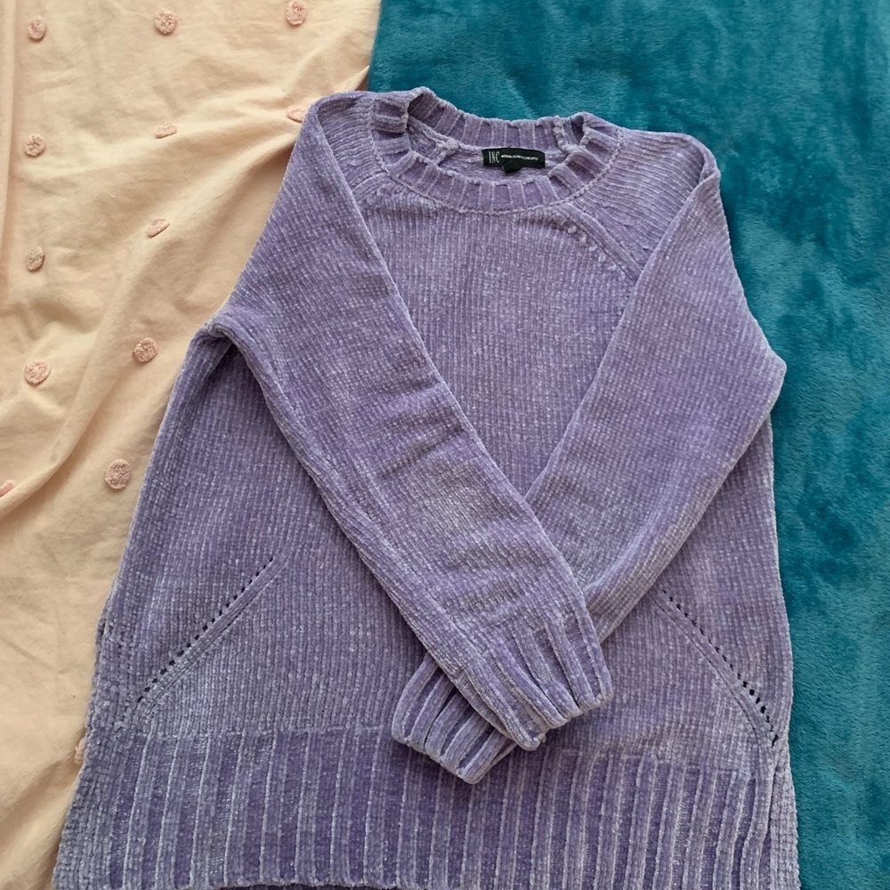 INC international Concepts plush/velvet sweater size S